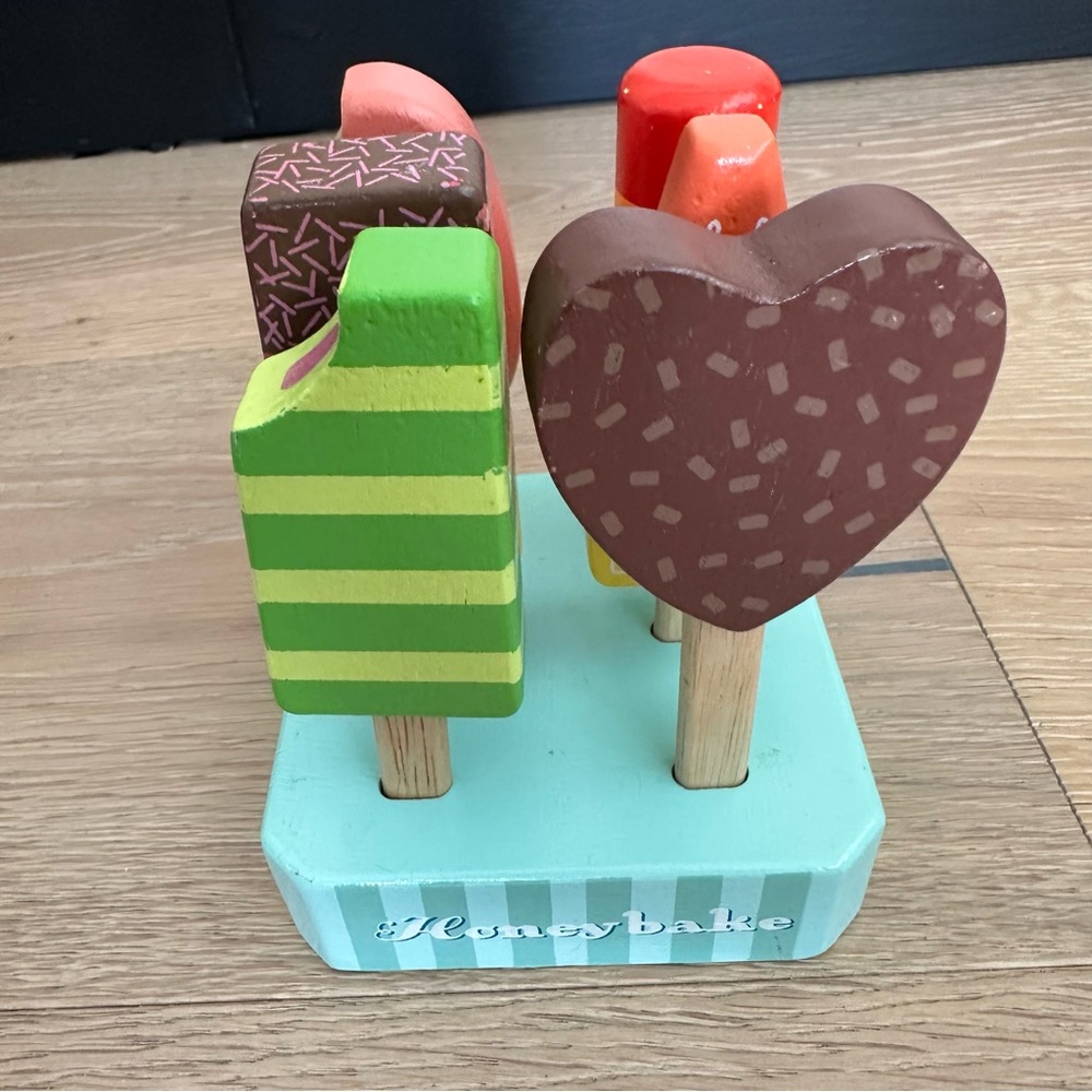 Le Toy Van Honeybake Wooden Ice Lollies Popsicles - 7 Piece